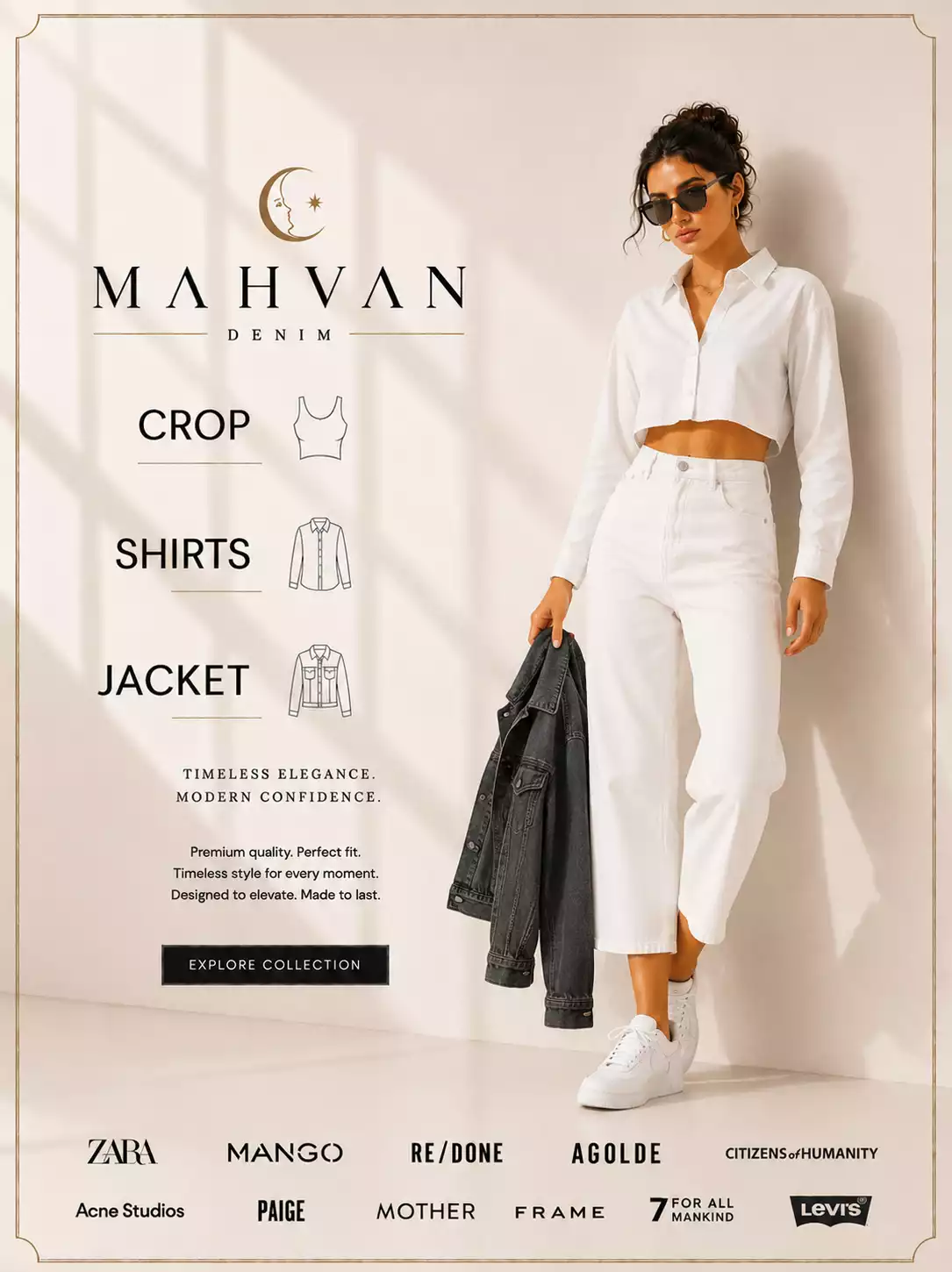 Crop,shirt,jacket