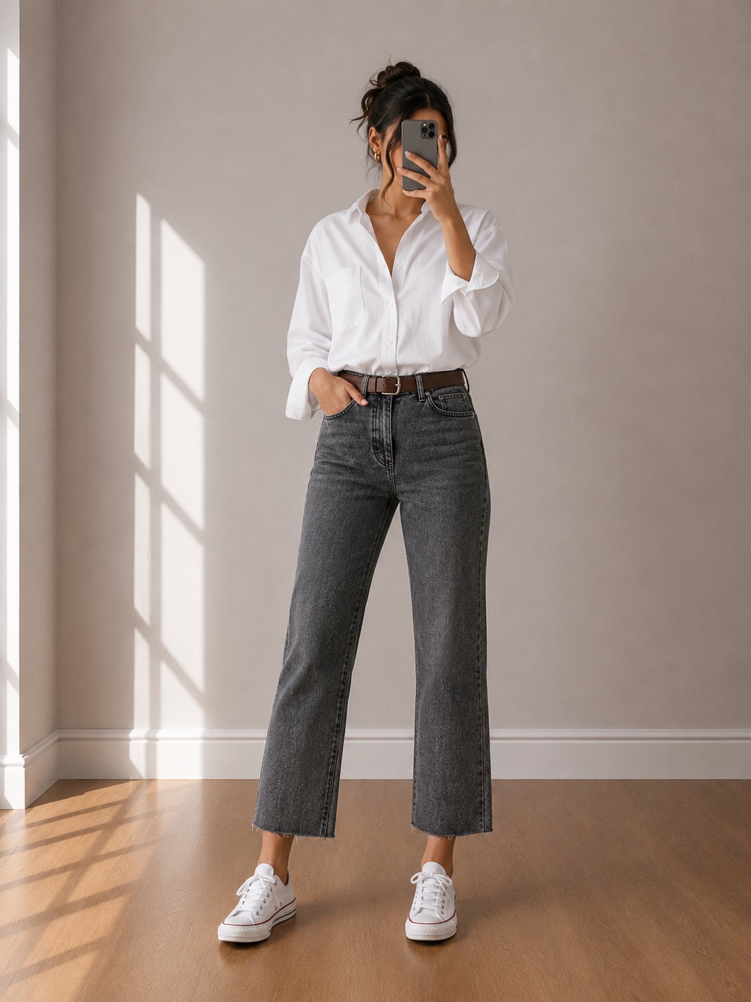mahvan casual collection-شلوار استریت طوسی تیره