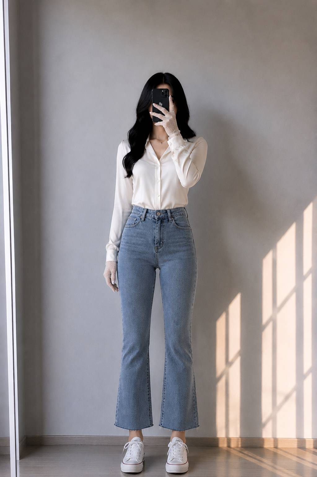 KENSIE Collection — flare Leg Denim Jeans